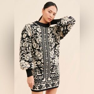 NWT Farm Rio Pineapple Garden Sweater Dress | Small